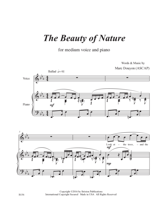 Product picture to: The Beauty of NatureMarc Douyon