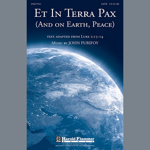 Product picture to: Et In Terra Pax (And On Earth, Peace)