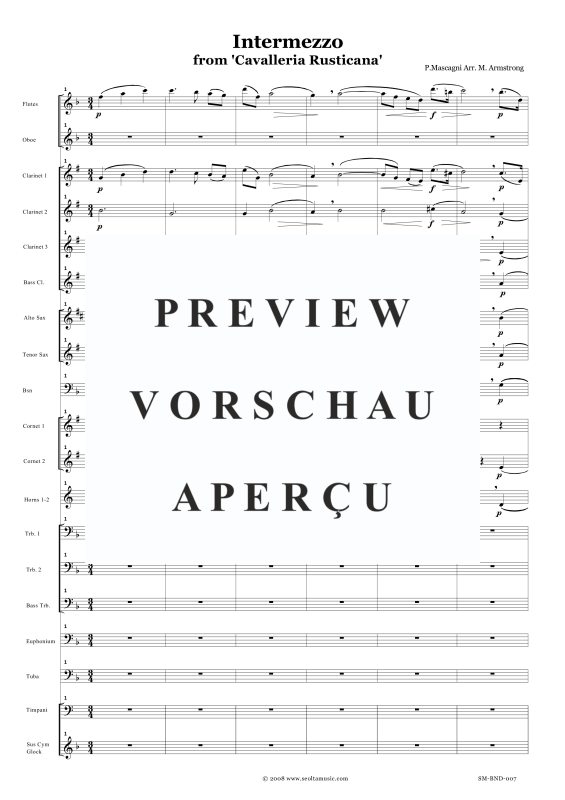 Produktgalerie: Seite 4 von 11 Intermezzo aus Cavalleria Rusticana, , Concert Band