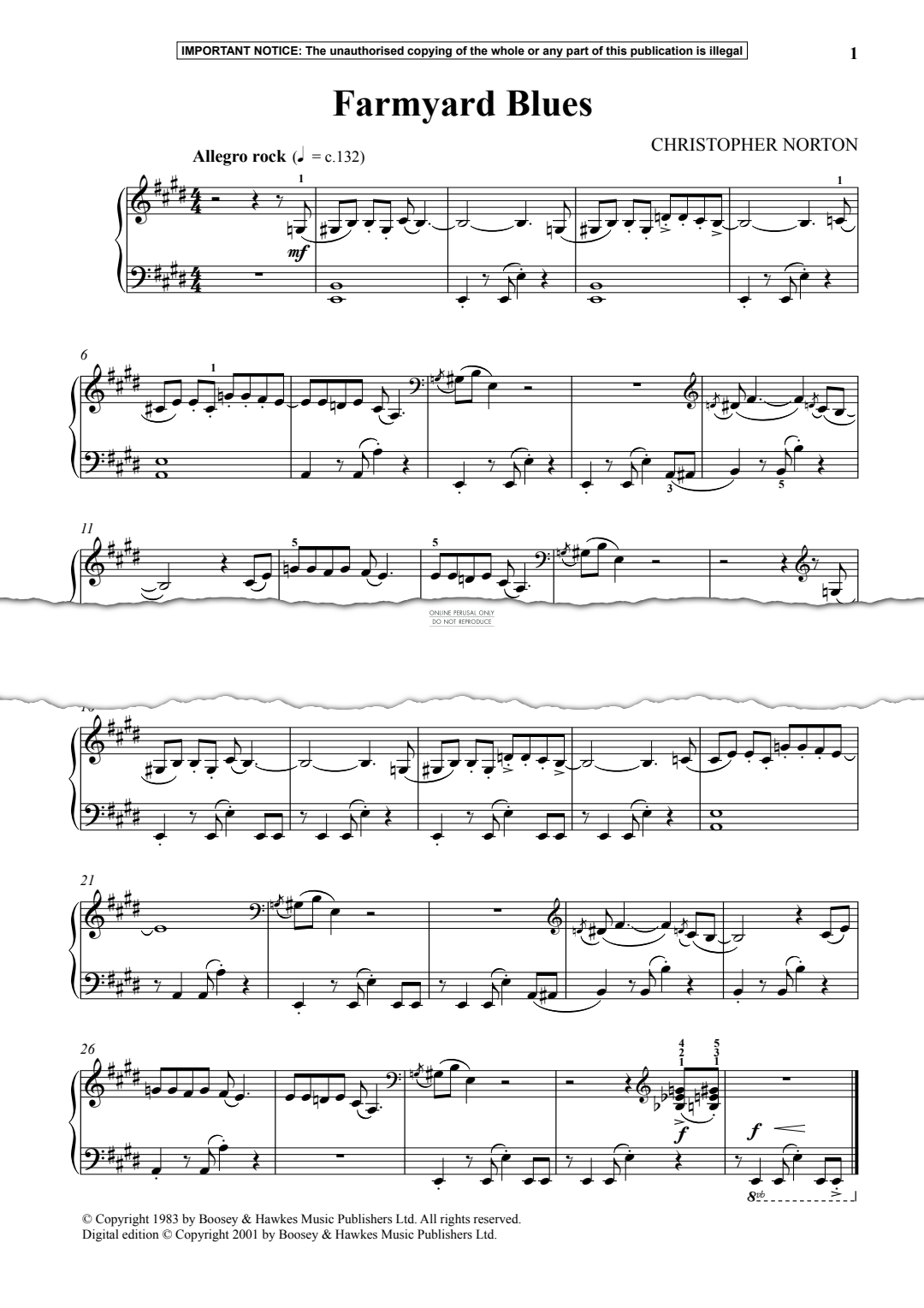 Produktgalerie: Seite 1 von 1 Farmyard Blues, Christopher Norton, Klavier