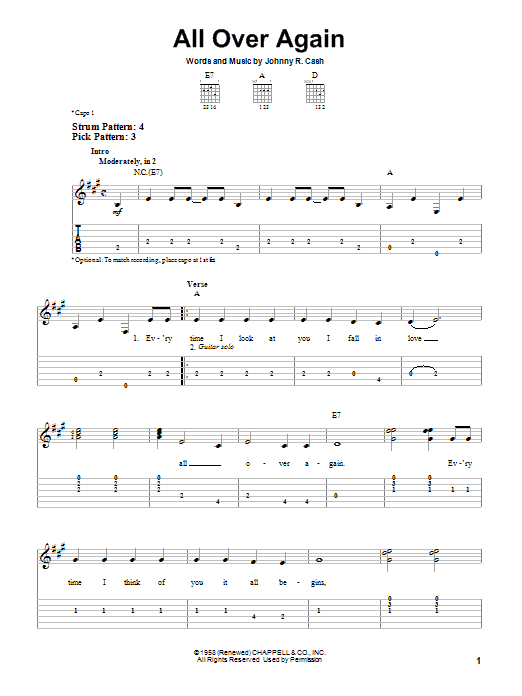 Product gallery: Page 1 of 1 All Over Again, Johnny Cash