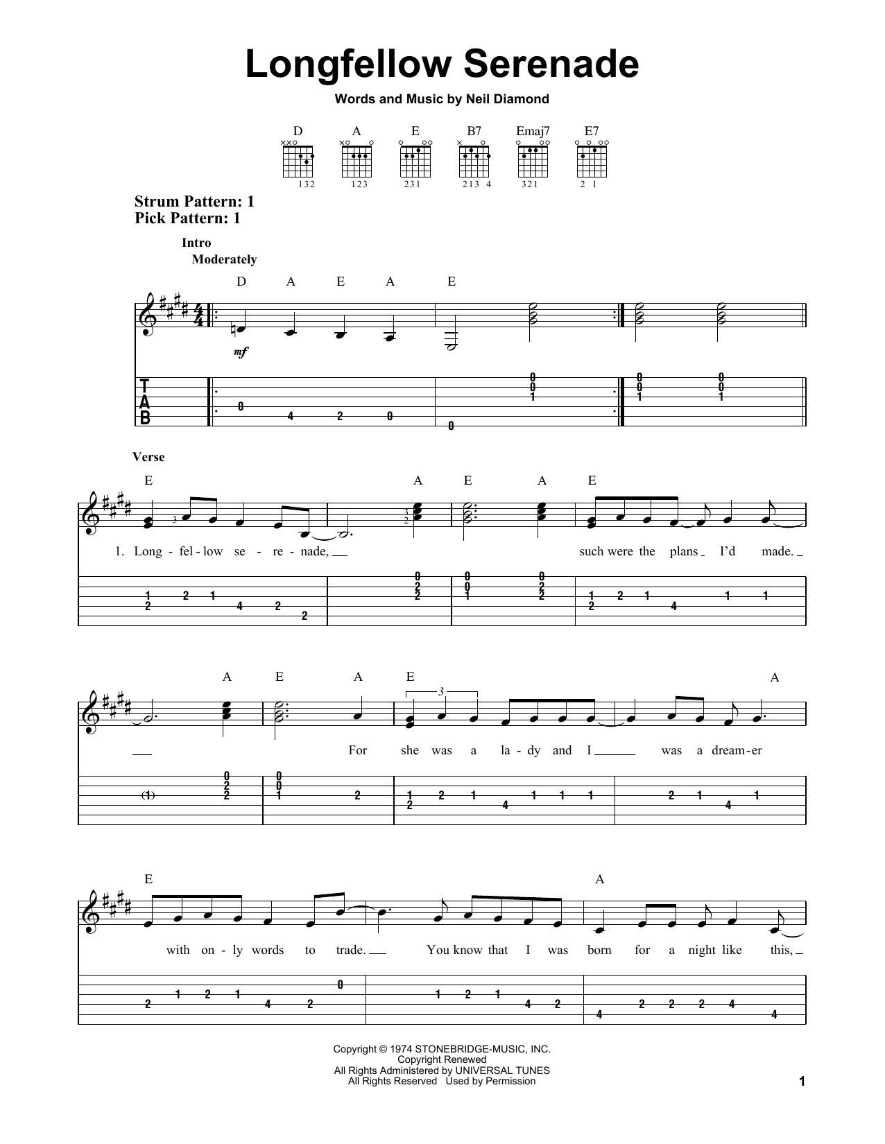 Product gallery: Page 1 of 1 Longfellow Serenade, Neil Diamond