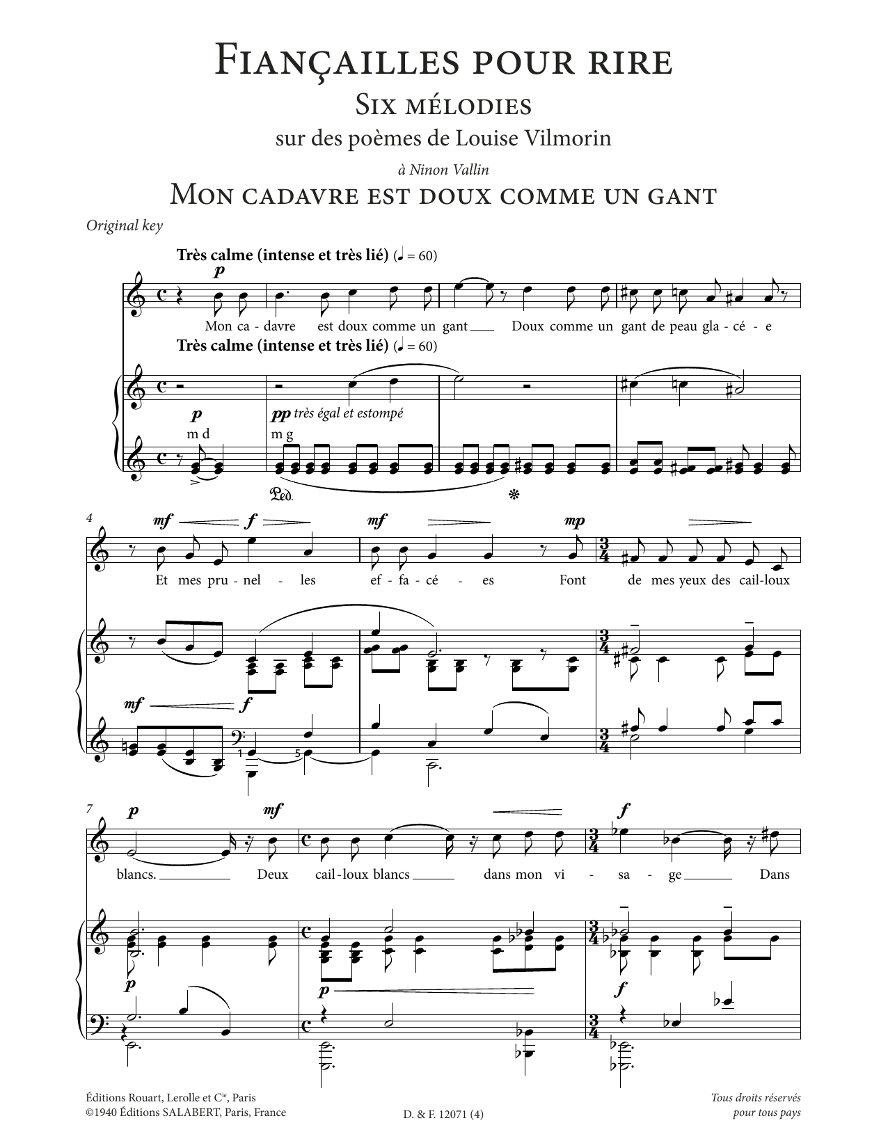 Produktbild zu: Mon cadavre est doux comme un gant (High Voice)