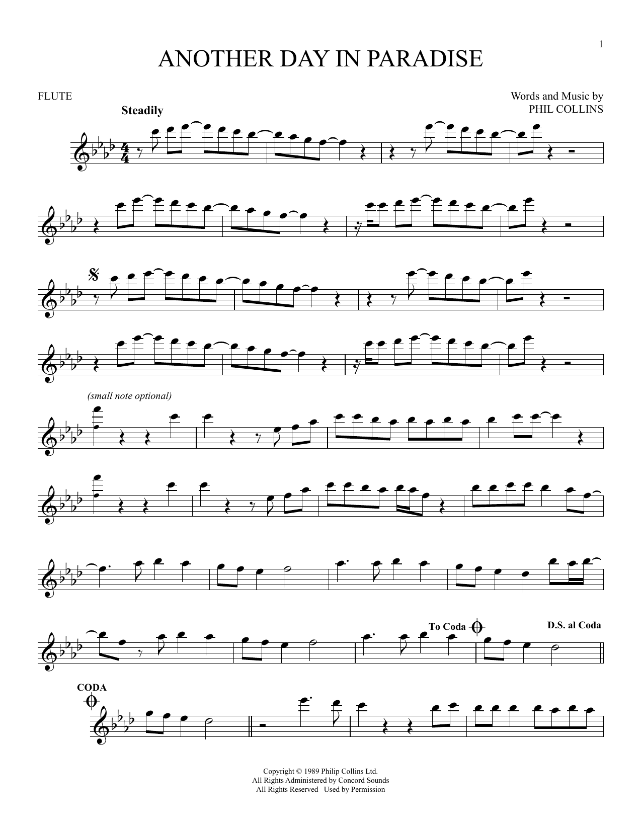 Product gallery: Page 1 of 1 Another Day In Paradise, Phil Collins