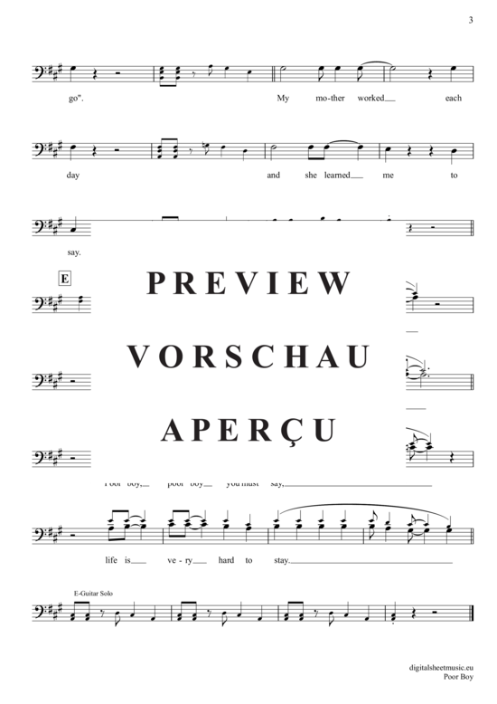 Product gallery: Page 4 of 4 Poor Boy , Lords, The, (Posaune / Bariton)