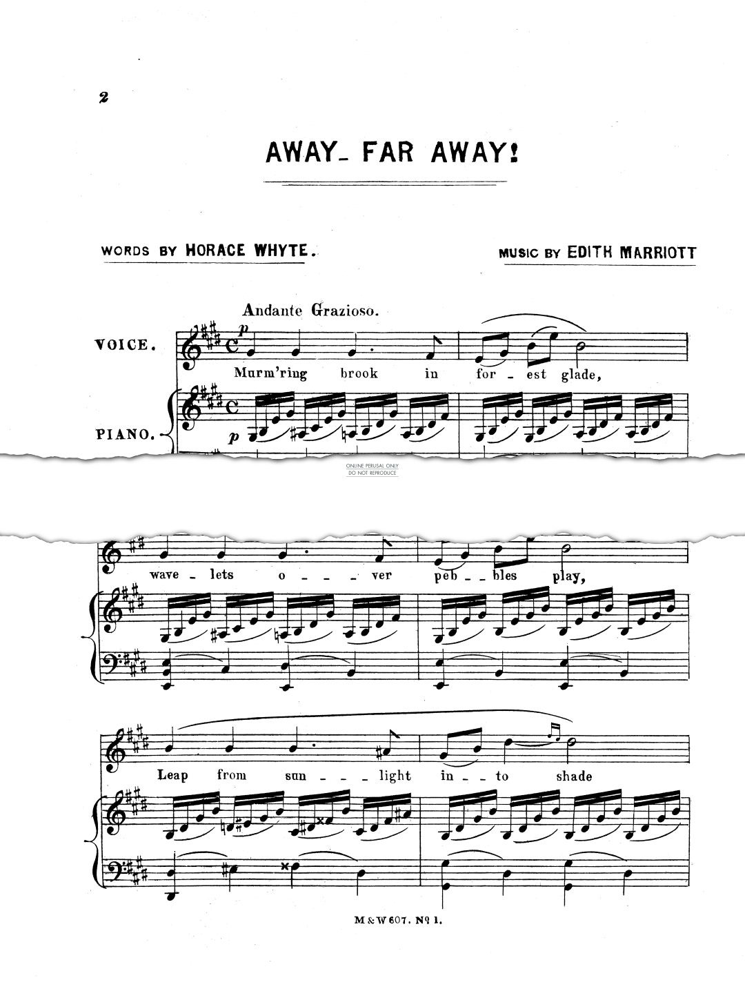 Produktgalerie: Seite 1 von 1 Away Far Away, Edith Marroott, Gesang, Klavier