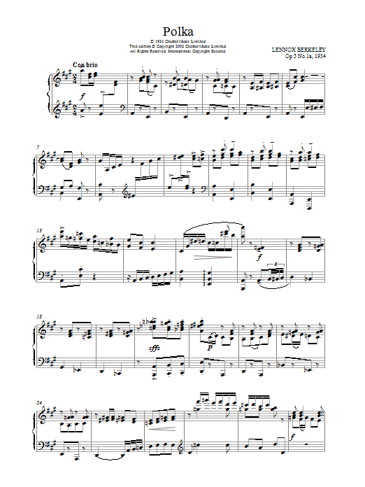 Product picture to: Polka, Op 5 No 1a
