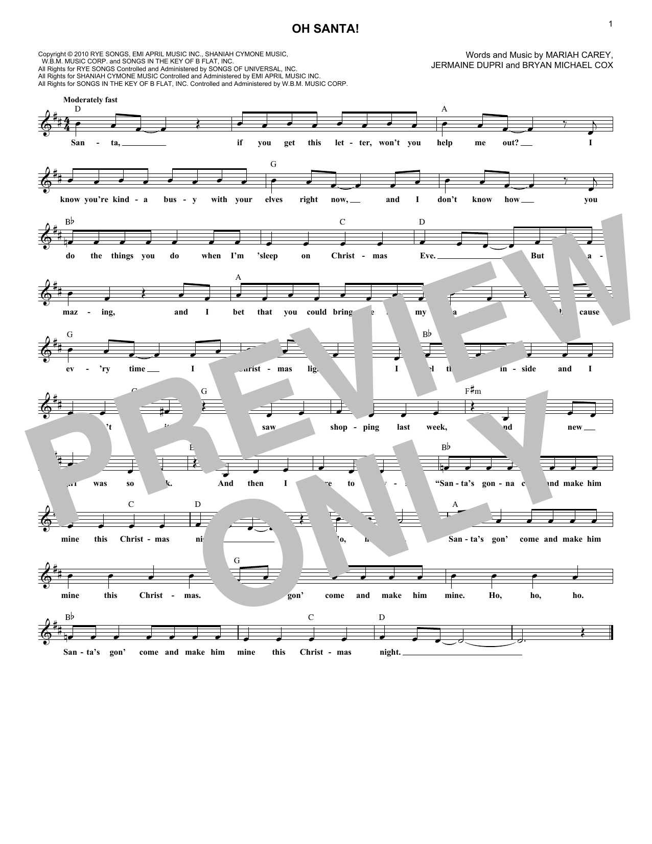 Product gallery: Page 1 of 1 Oh Santa!, Mariah Carey