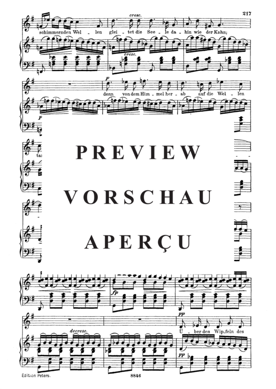 gallery: Auf dem Wasser zu singen D.774 , , (Gesang mittel + Klavier)