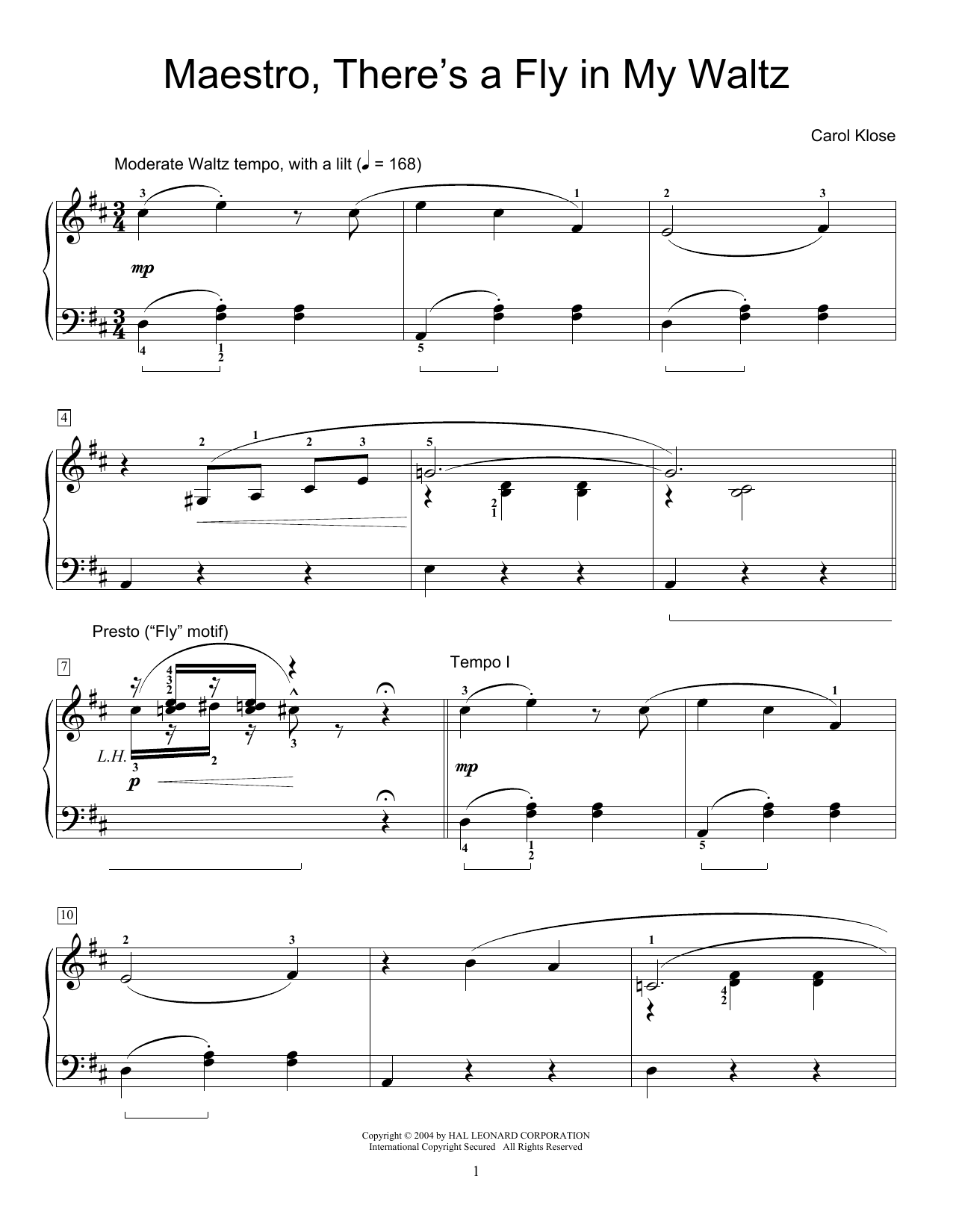 Produktbild zu: Maestro, There's A Fly In My Waltz
