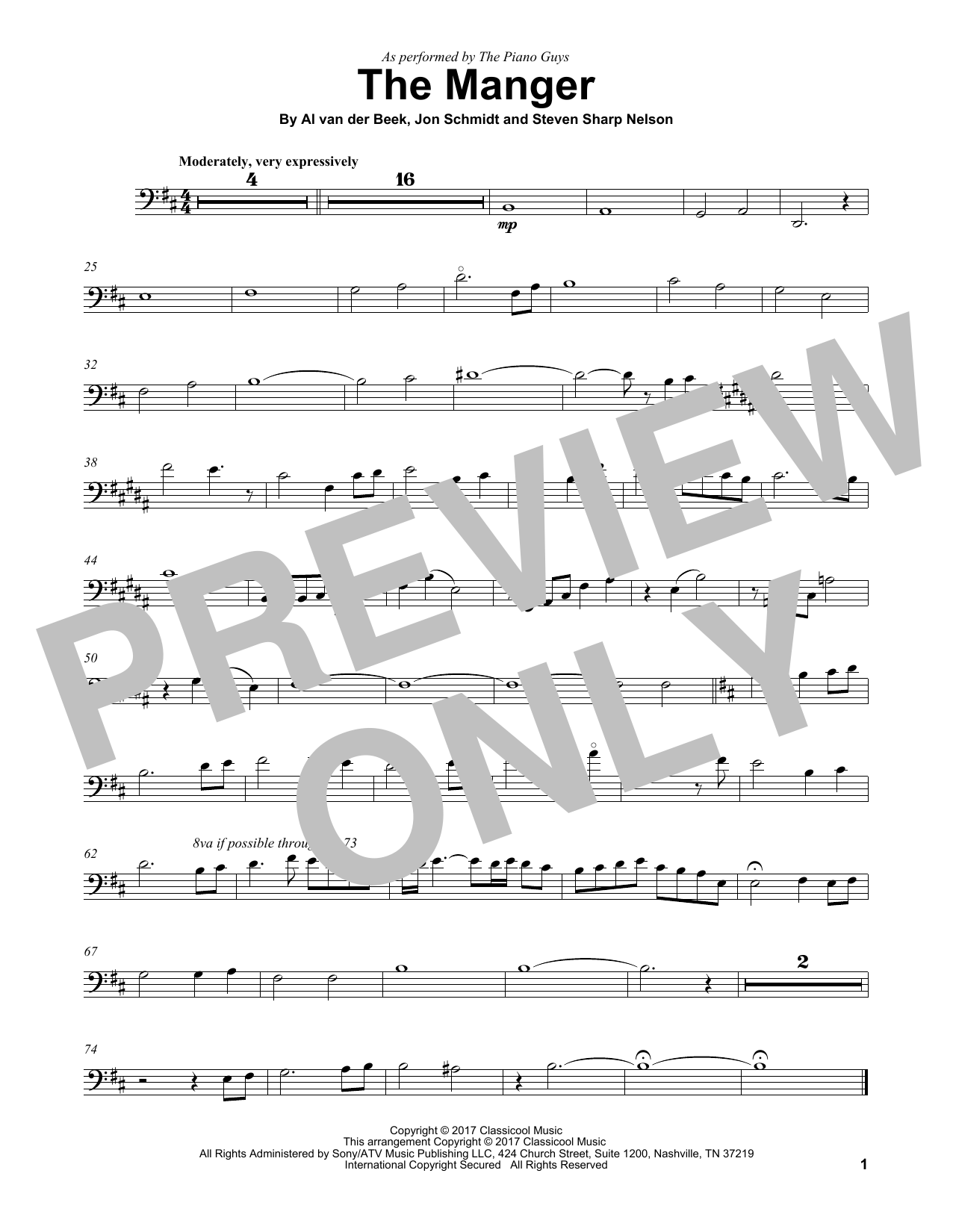 Produktgalerie: Seite 1 von 1 The Manger, The Piano Guys, Violoncello