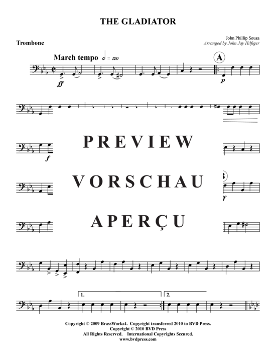 Produktgalerie: Seite 8 von 13 Gladiator, , (2xTrompete in B, Horn in F, Posaune)
