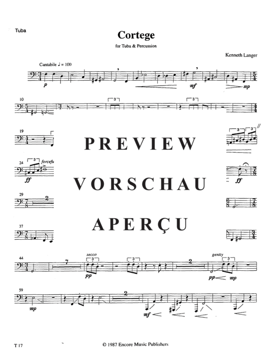 Produktgalerie: Seite 11 von 21 Cortege , , (Tuba + Percussion)