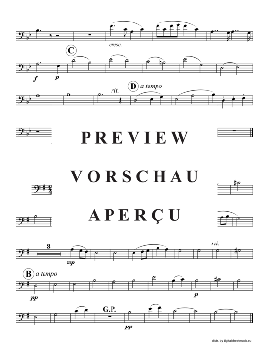 Produktgalerie: Seite 12 von 14 Drei MacDowell Stücke, , (2xTrompete in B, Horn in F, Posaune)