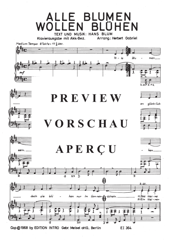 Produktgalerie: Seite 4 von 4 Alle Blumen wollen blühen, 	Anna-Lena, Klavier und Gesang
