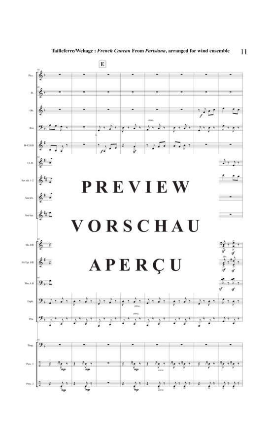Product gallery: Page 12 of 21 Final : Galop French Cancan from Parisians , , (mixed ensemble/woodwinds and brass + percussion)