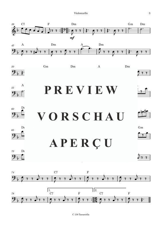 Produktgalerie: Seite 8 von 11 Tarantella aus Neapel, , Cello und Kontrabass