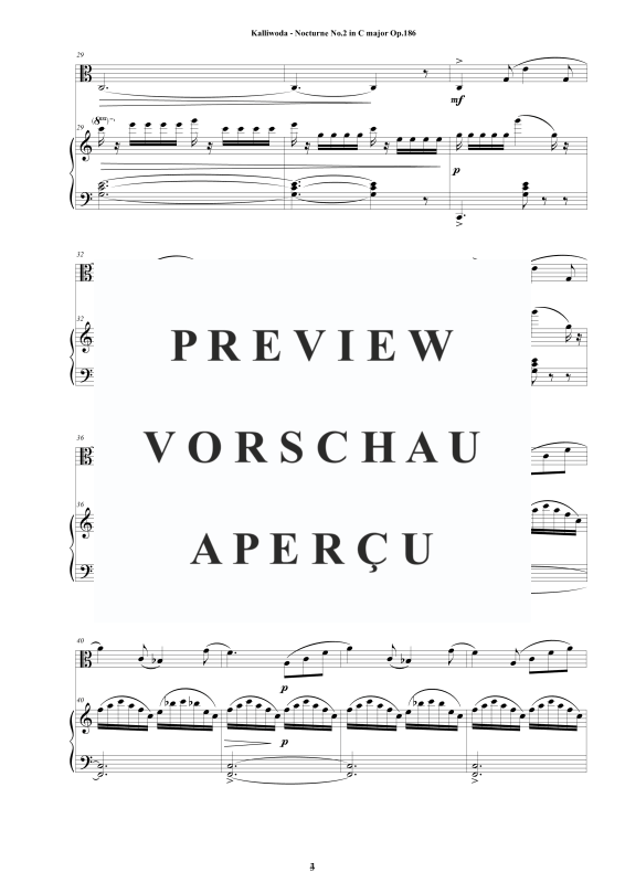 Produktgalerie: Seite 5 von 11 Nocturne Nr.2 Op.186, , Viola und Klavier