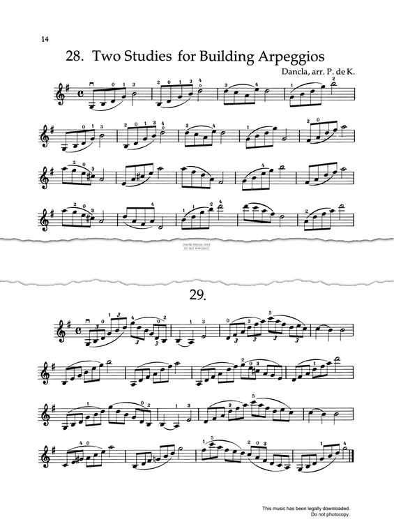 Product gallery: Page 1 of 1 Two Studies For Building Arpeggios, Charles Dancla