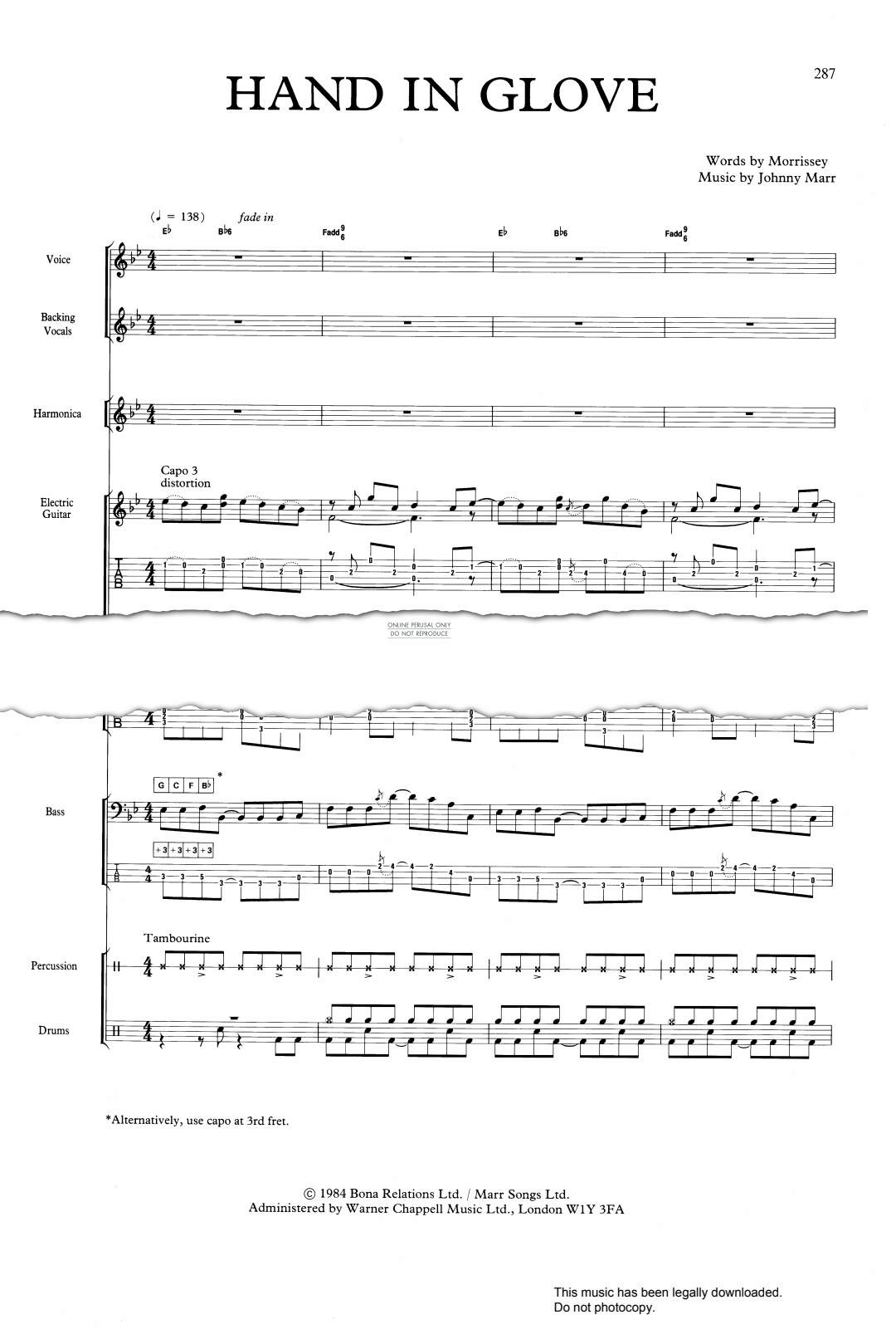 Product gallery: Page 1 of 1 Hand In Glove, The Smiths