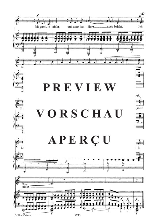 gallery: Ich grolle nicht, Op.48 No.7 , , (Gesang tief + Klavier)