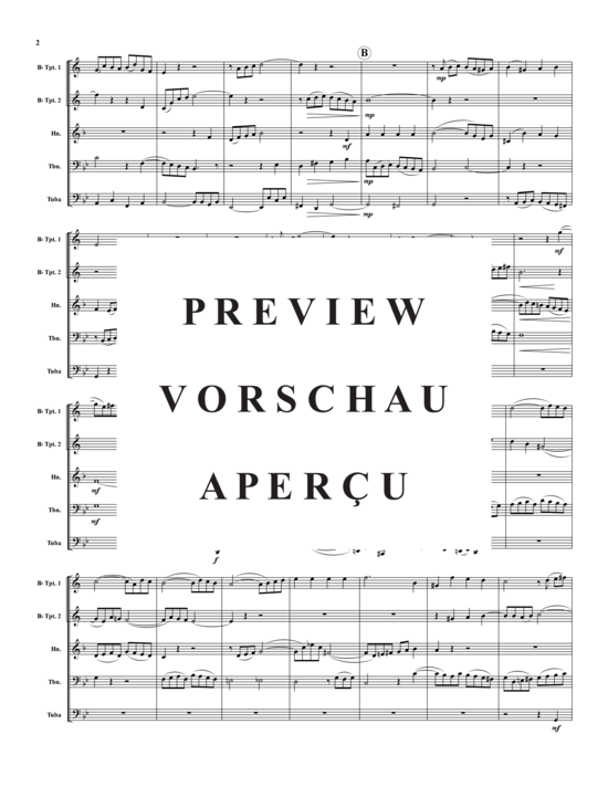 Produktgalerie: Seite 3 von 16 Fugue (originally in C min) , ,  (Blechbläserquintett)