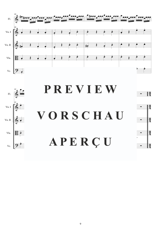 Produktgalerie: Seite 10 von 11 Concerto No.6 to 5 in C-Dur Op.5, , Querflöte Solo und Streicher Ensemble