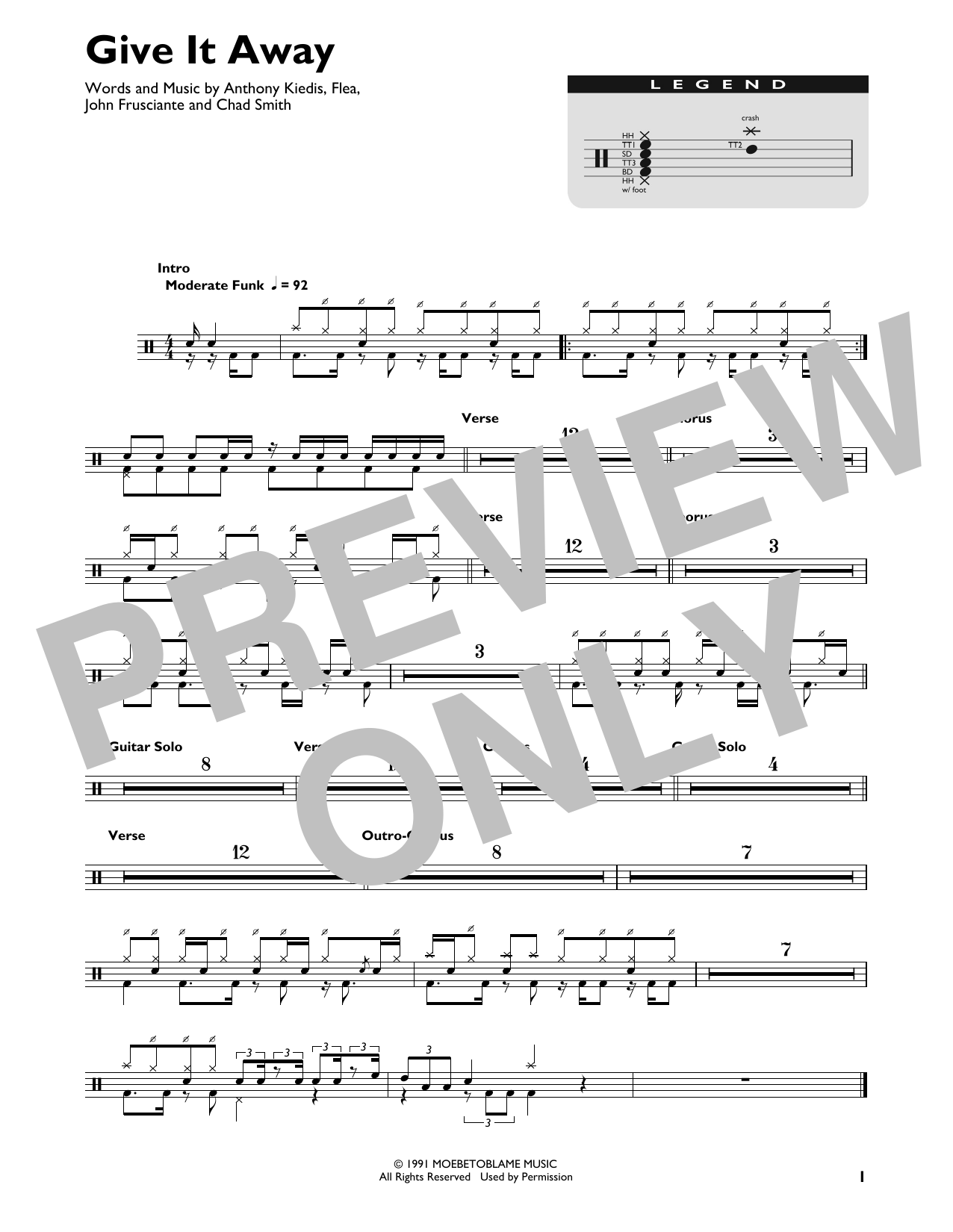 Product gallery: Page 1 of 1 Give It Away, Red Hot Chili Peppers