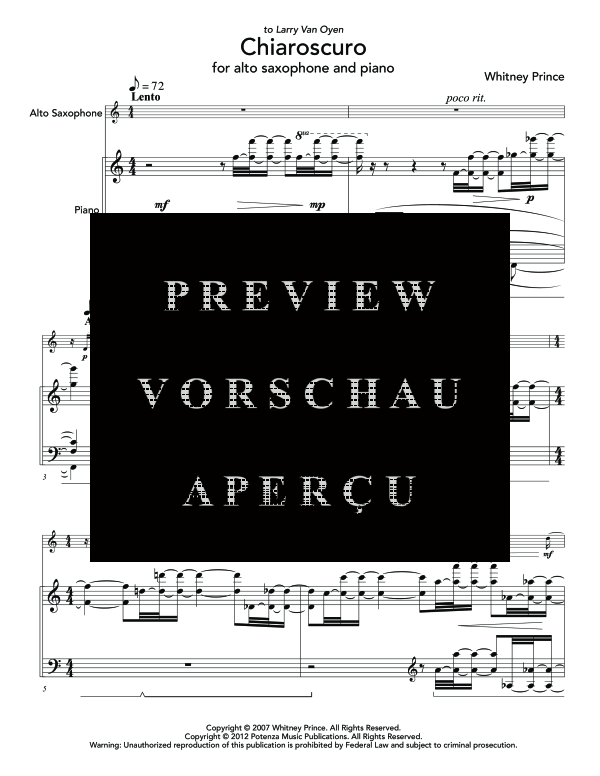 Product gallery: Page 5 of 11 Chiaroscuro, , (alto saxophone and piano)