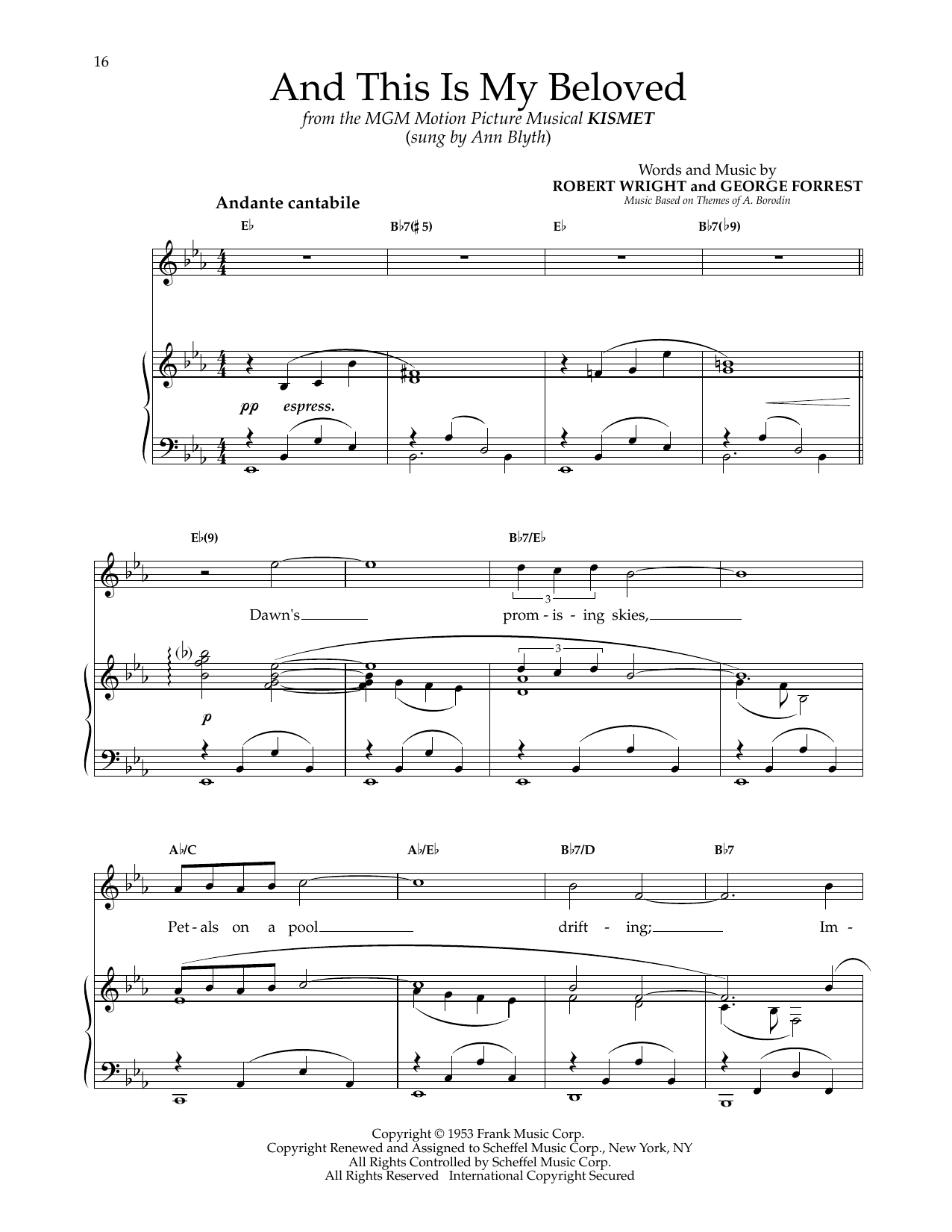 Produktgalerie: Seite 1 von 1 And This Is My Beloved (from Kismet), Robert Wright, Gesang, Klavier