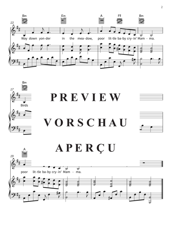 Produktgalerie: Seite 5 von 5 All The Pretty Little Horses, , (Gesang + Klavier, Gitarre)