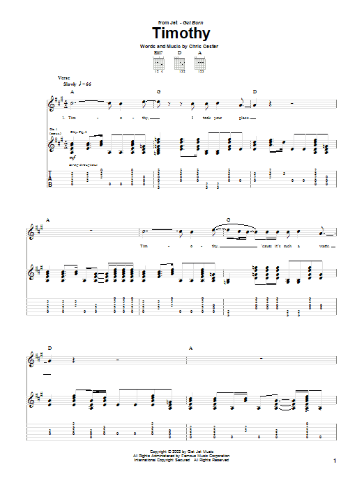 Produktgalerie: Seite 1 von 1 Timothy, Jet, Gitarre