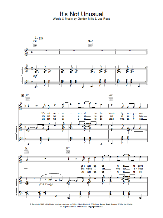 Produktgalerie: Seite 1 von 1 It's Not Unusual, Tom Jones, Gesang, Gitarre, Klavier