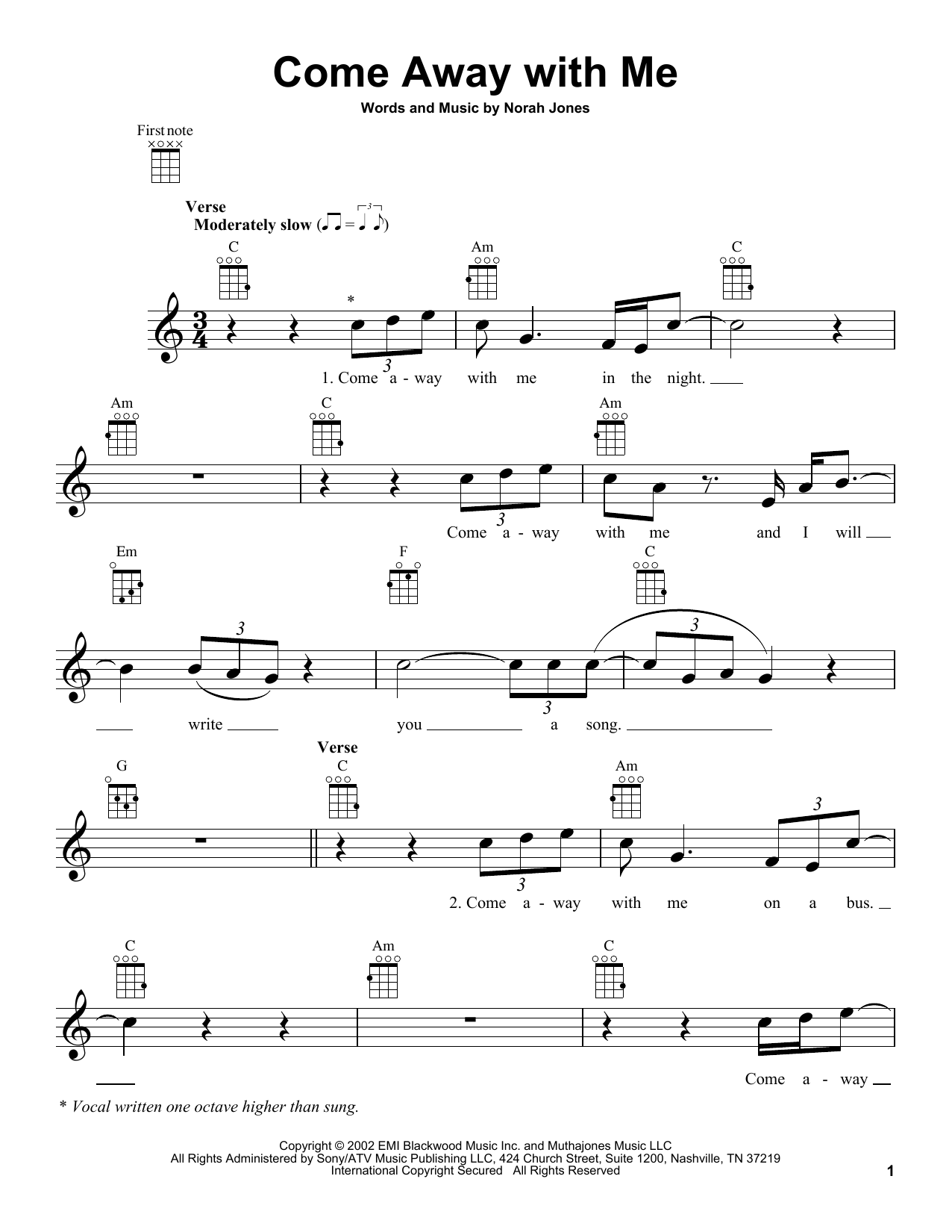 Product gallery: Page 1 of 1 Come Away With Me, Norah Jones