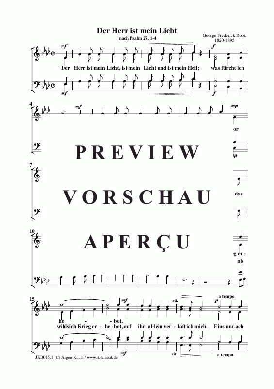 Produktgalerie: Seite 10 von 11 Der Herr ist mein Licht, , Gemischter Chor + Orgel