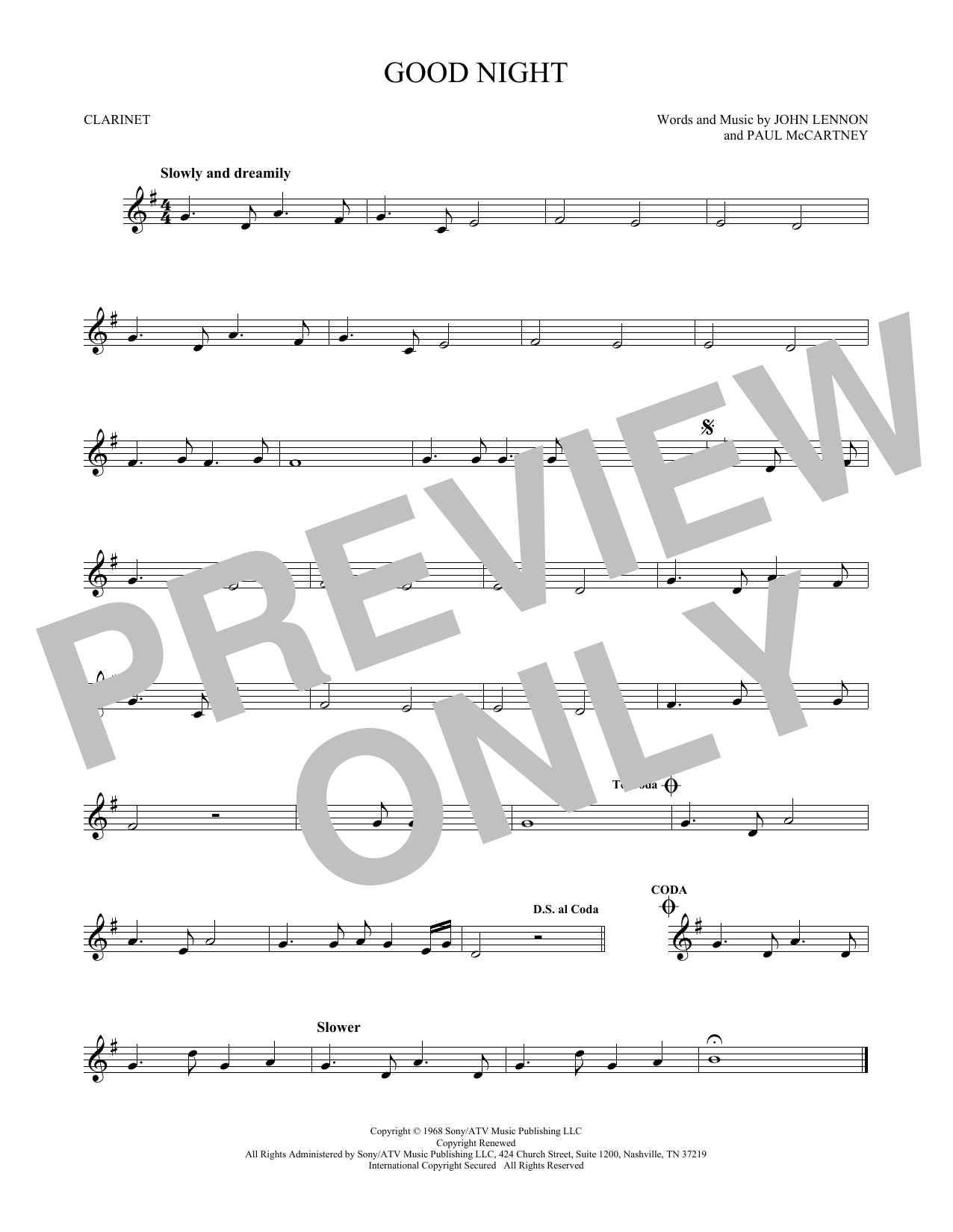 Product gallery: Page 1 of 1 Good Night, The Beatles
