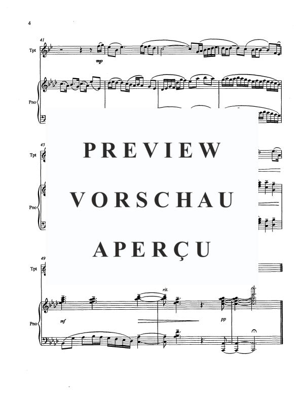 Produktgalerie: Seite 6 von 11 Suite, , Trompete in B und Klavier