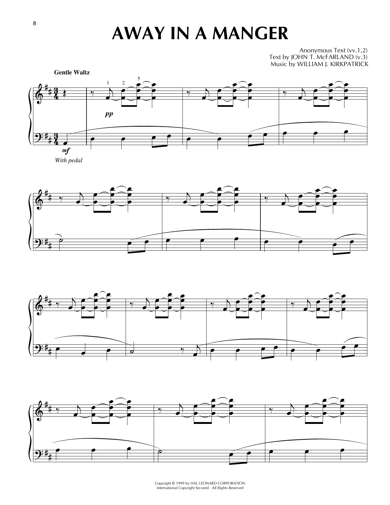 Produktbild zu: Away In A Manger [Jazz version] (arr. Frank Mantooth)