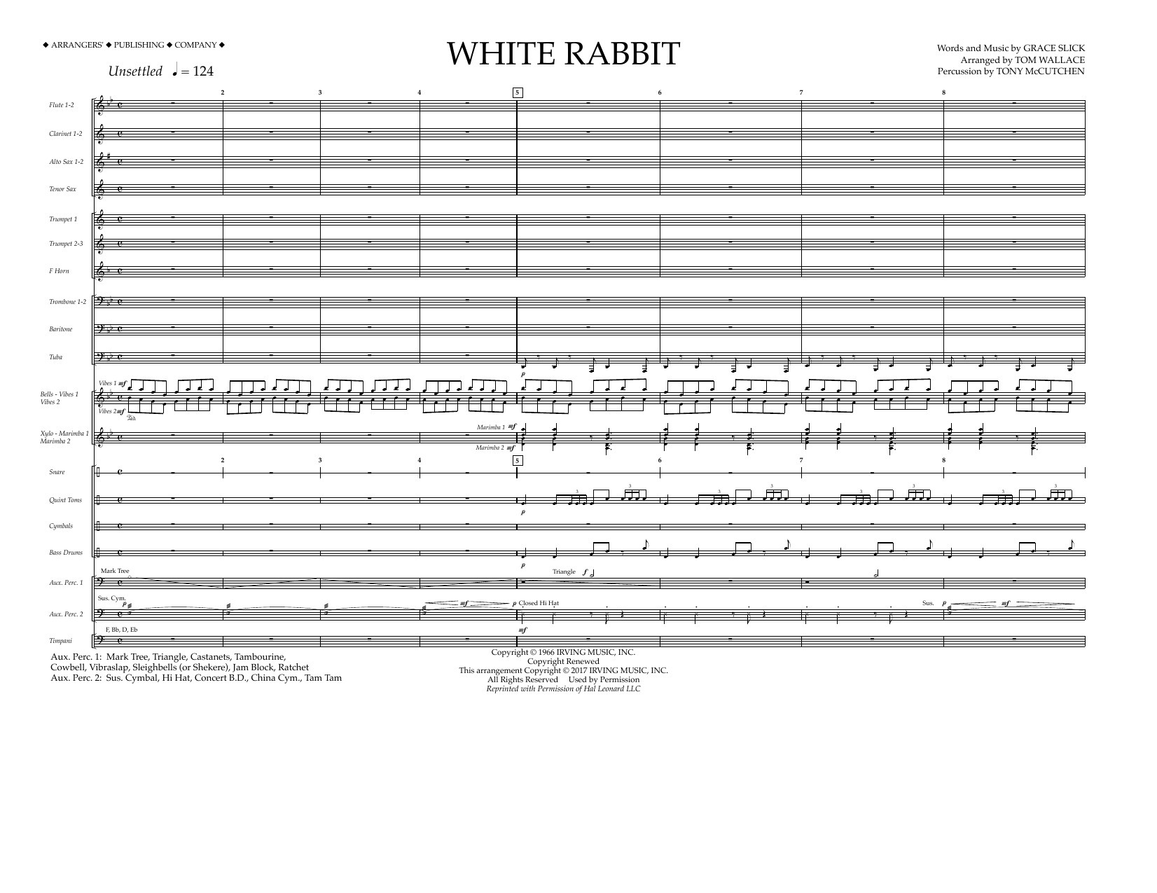 Product picture to: White Rabbit - Full Score