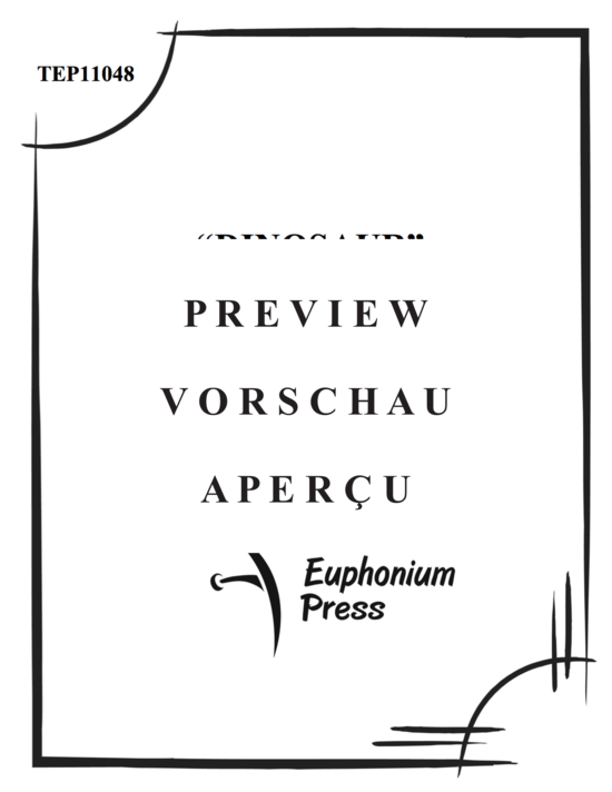 Product gallery: Page 2 of 21 Dinosaur Prelude and Fugue , , (Tuba Quartett EETT)