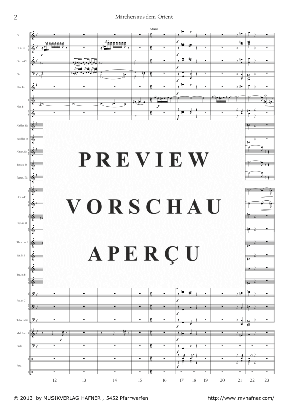 Product gallery: Page 7 of 11 Märchen aus dem Orient, , (large wind orchestra)