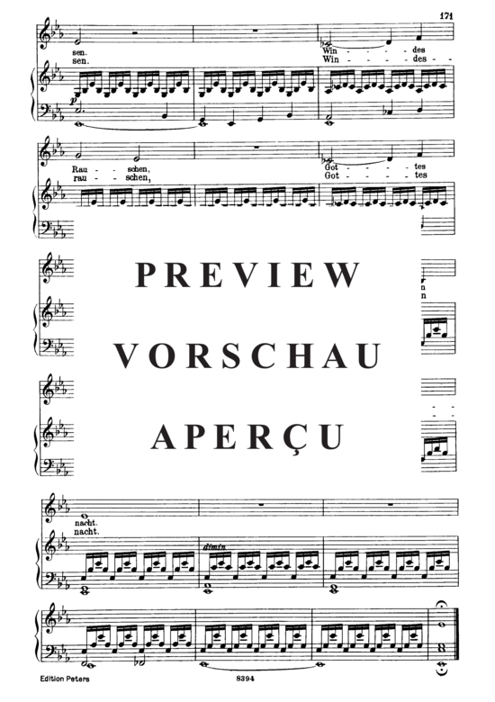 Product gallery: Page 14 of 14 Waldes-Nacht D.708, , High Voice and Piano