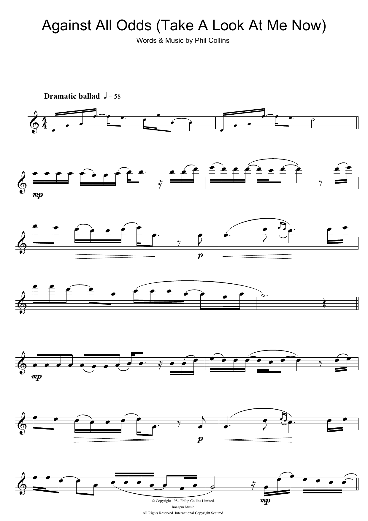 Product gallery: Page 1 of 1 Against All Odds (Take A Look At Me Now), Phil Collins