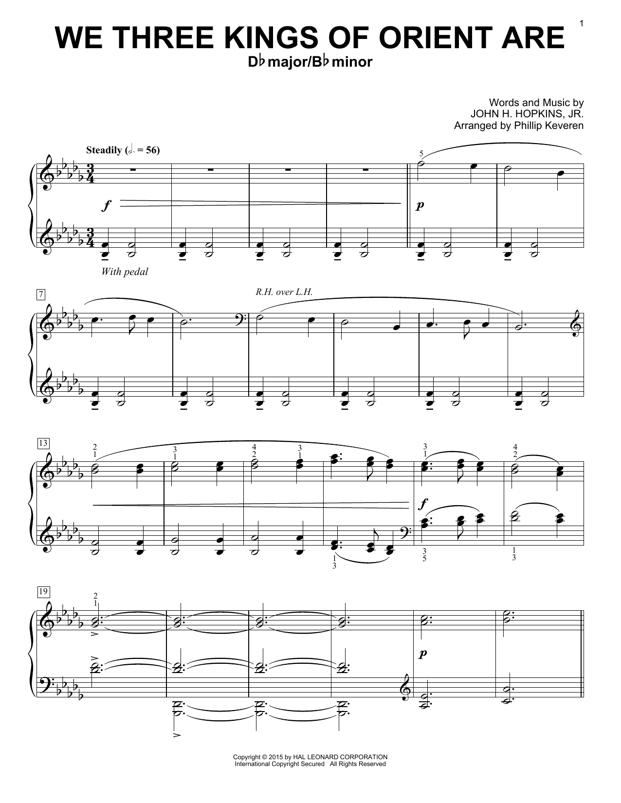 Product picture to: We Three Kings Of Orient Are (arr. Phillip Keveren)