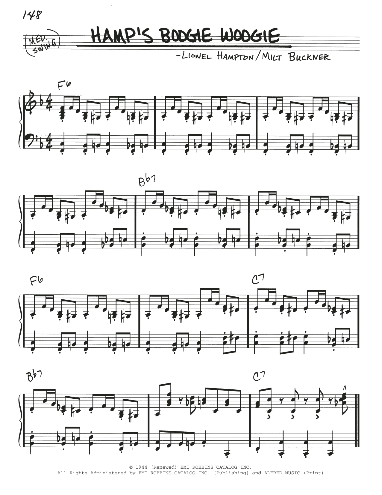 Produktbild zu: Hamp's Boogie Woogie
