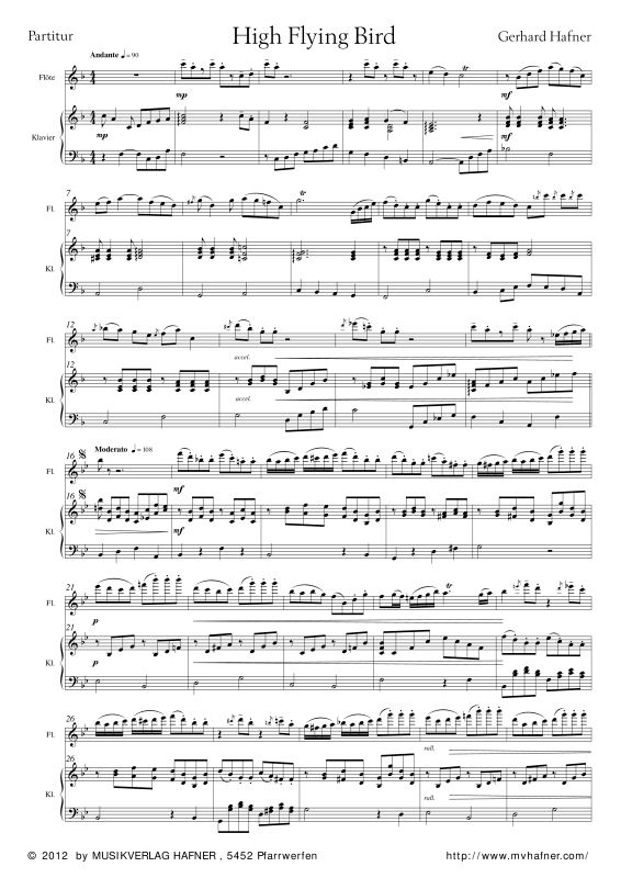Product gallery: Page 1 of 11 High Flying Bird, , (flute and piano)