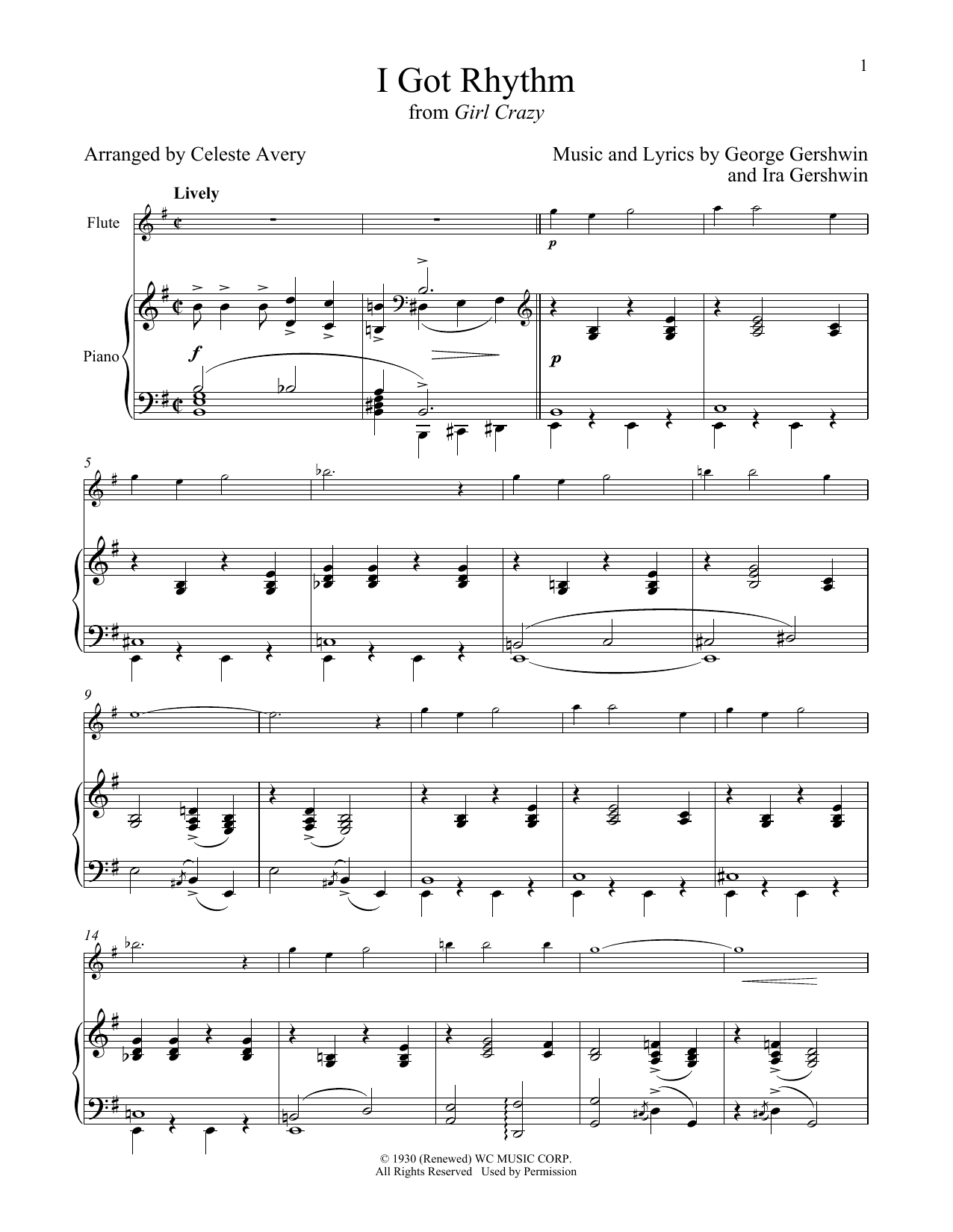 Produktgalerie: Seite 1 von 1 I Got Rhythm (from Girl Crazy), George Gershwin & Ira Gershwin
