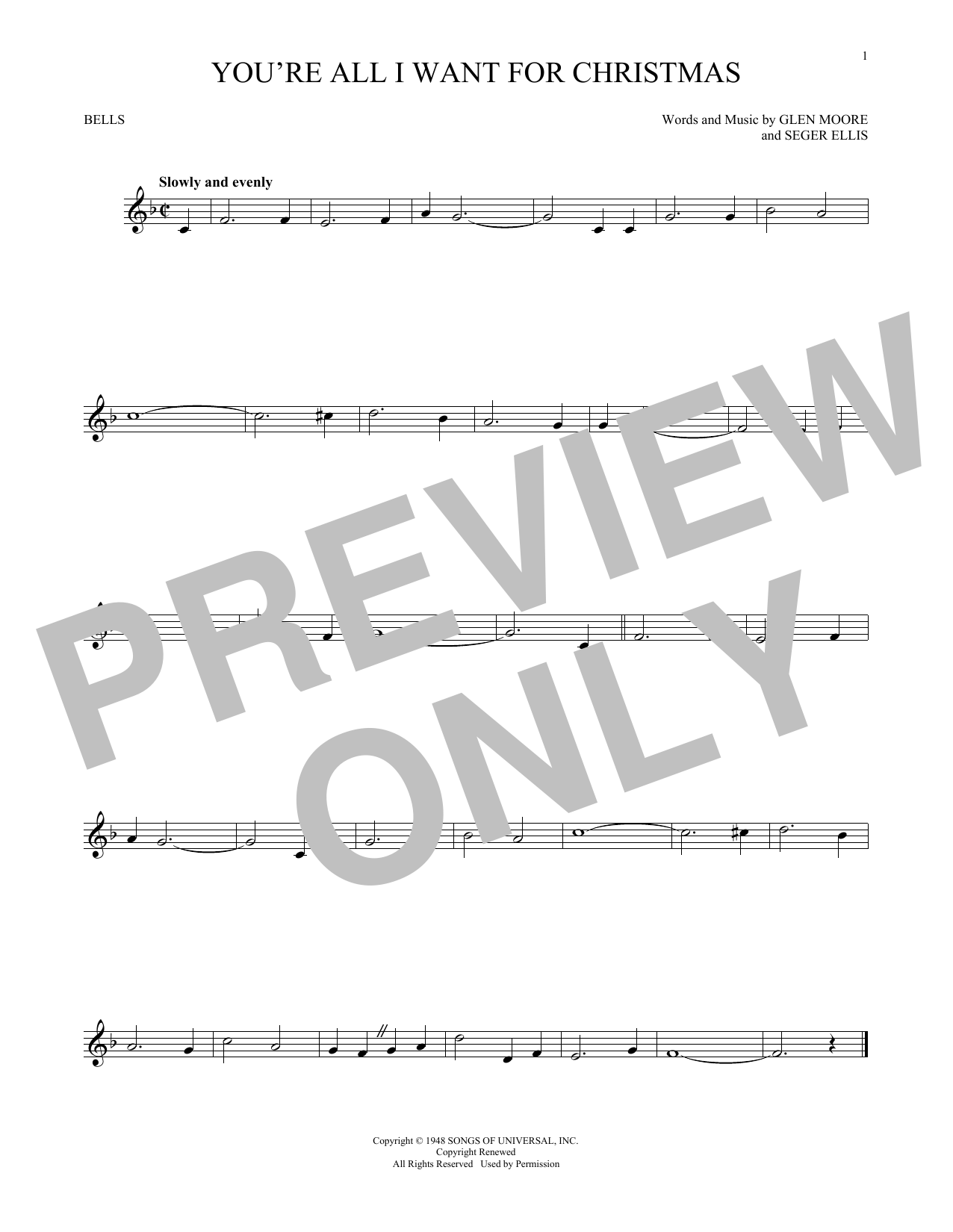 Produktgalerie: Seite 1 von 1 You're All I Want For Christmas, Glen Moore & Seger Ellis, Percussion