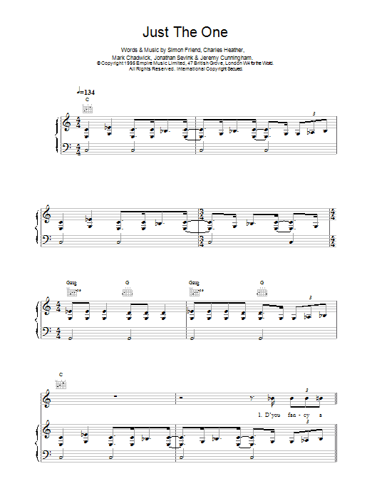 Produktgalerie: Seite 1 von 1 Just The One, The Levellers, Gesang, Gitarre, Klavier