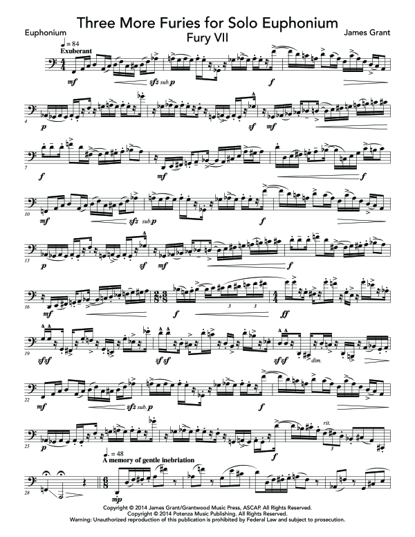 Product gallery: Page 1 of 11 Three More Furies, , (Euphonium Solo)